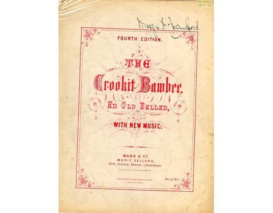 8043 | The Crookit Bawbee - An Old Ballad with New Music - Fourth Edition