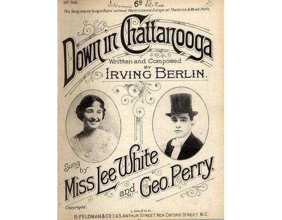 8068 | Down in Chattanooga - Song featuring Miss Lee White and Geo. Perry