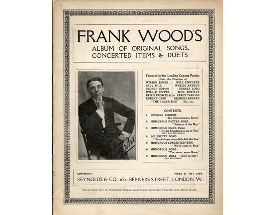 8098 | Frank Wood&#039;s Album of Original Songs, Concerted Items &amp; Duets