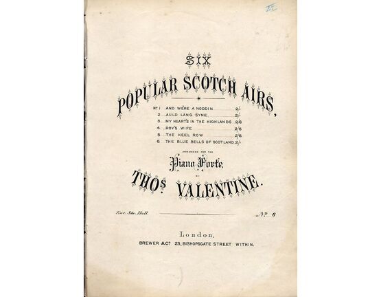 8117 | The Blue Bells of Scotland - No. 6 from Six Popular Scotch Airs series