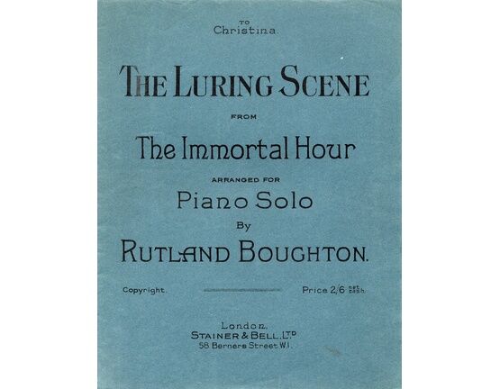 8553 | The Luring Scene - From The Immortal Hour - Arranged for Piano Solo