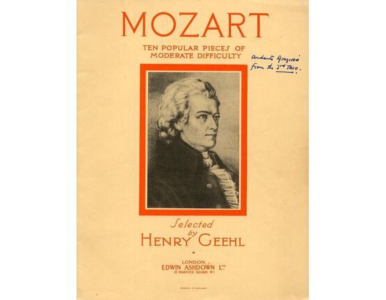 87 | Mozart - Ten popular pieces of moderate difficulty - For the piano