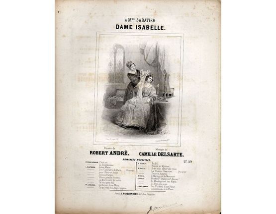 8823 | Dame Isabelle - For Piano and Voice - French Edition