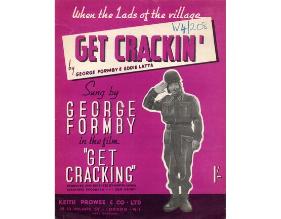 8929 | When the Lads of the Village Get Crackin&#039; - Song - From the Film &quot;Get Cracking&quot; - Featuring George Formby