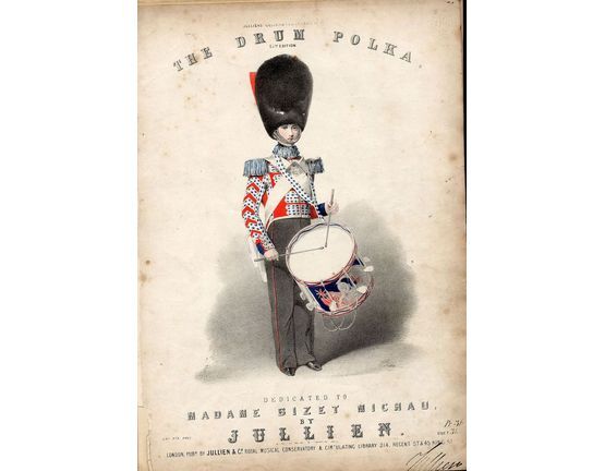 9050 | The Drum Polka - For Piano Solo - Dedicated to Madame Bizet Michau - 15th Edition