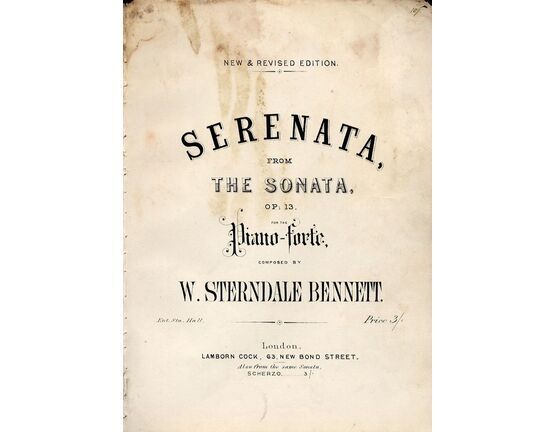 9508 | Serenata from The Sonata - Op. 13 -  For the Pianoforte