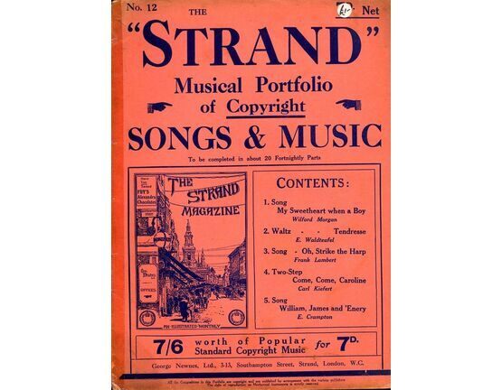 9715 | The Strand Musical Portfolio of Copyright Songs and Music - No. 12 - For Piano and Voice