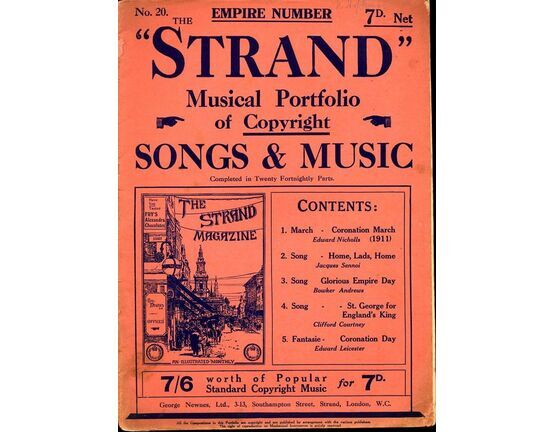 9715 | The Strand Musical Portfolio of Copyright Songs and Music - No. 20 - For Piano and Voice